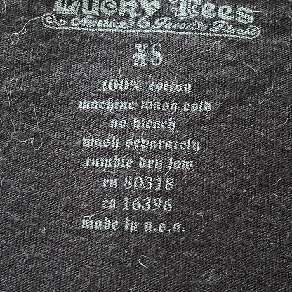 Y2K SUPER CUTE Vintage Lucky Brand BOHO Blouse Black 100% Cotton XS - Picture 2 of 5